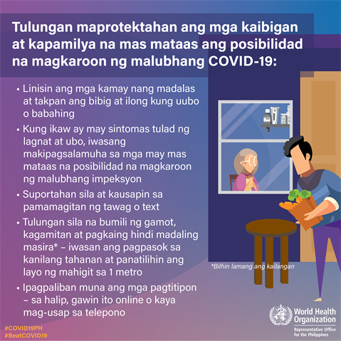 Infographic visualising the recommended advice.